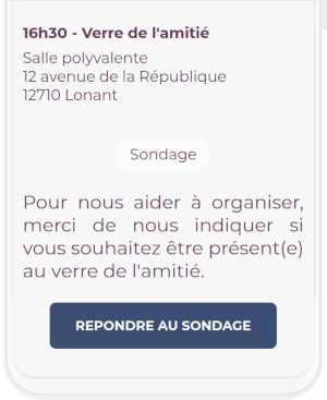 Sondage pour savoir combien de personnes assisteront aux obsèques